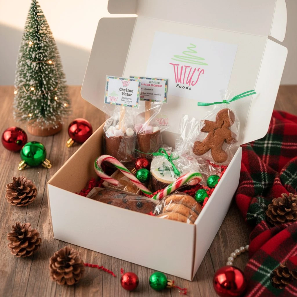 Holly Christmas Treat Box