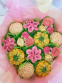 Rinola Premium 12 - Count Floral Bouquet  – handcrafted baked product from Tutu’s Foods